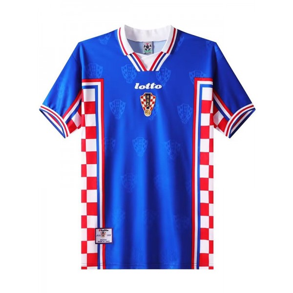 Croatia away retro jersey maillot match men's 2ed sportwear football shirt 1988